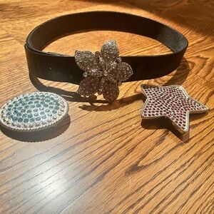 Black belt with 3 Buckles